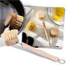 Escova de limpeza ecológica da marca Danjastic, utensílio de cozinha para lavar louças e superfícies.