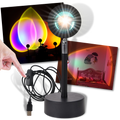 Lâmpada de escritório Toutek com projetor de luz colorida LED, iluminação moderna e funcional para ambientes de trabalho.