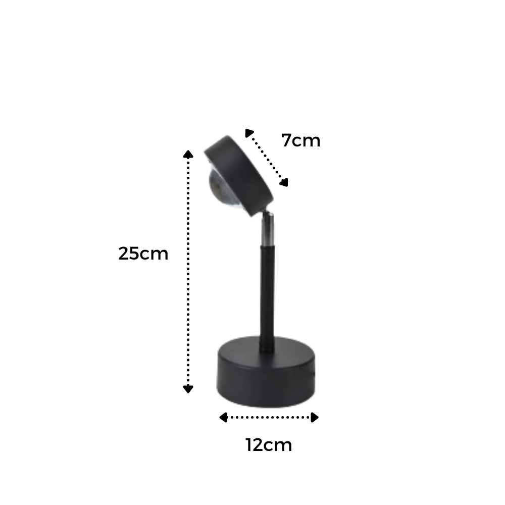 Lâmpada de escritório Toutek com projetor de luz colorida LED, iluminação moderna e eficiente para espaço de trabalho.