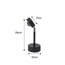 Lâmpada de escritório Toutek com projetor de luz colorida LED, iluminação moderna e eficiente para espaço de trabalho.