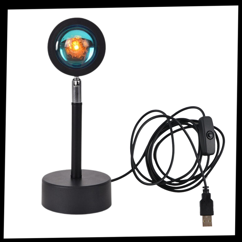 Lâmpada de escritório Toutek com projetor de luz colorida LED, iluminação moderna e eficiente para ambientes de trabalho.