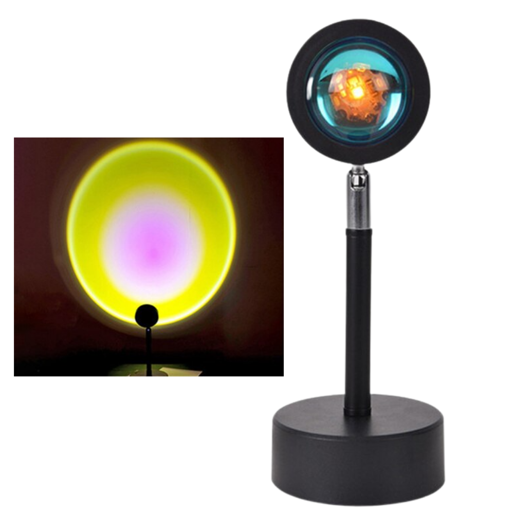 Lâmpada de escritório Toutek com projetor de luz colorida LED, iluminação moderna e eficiente para ambientes de trabalho.