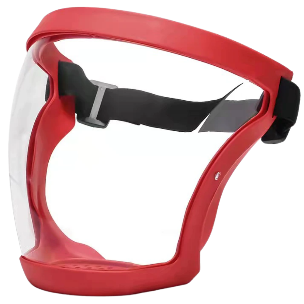 Máscara de proteção Beiyueji com visor transparente completo, máscara de proteção facial em material claro e resistente
