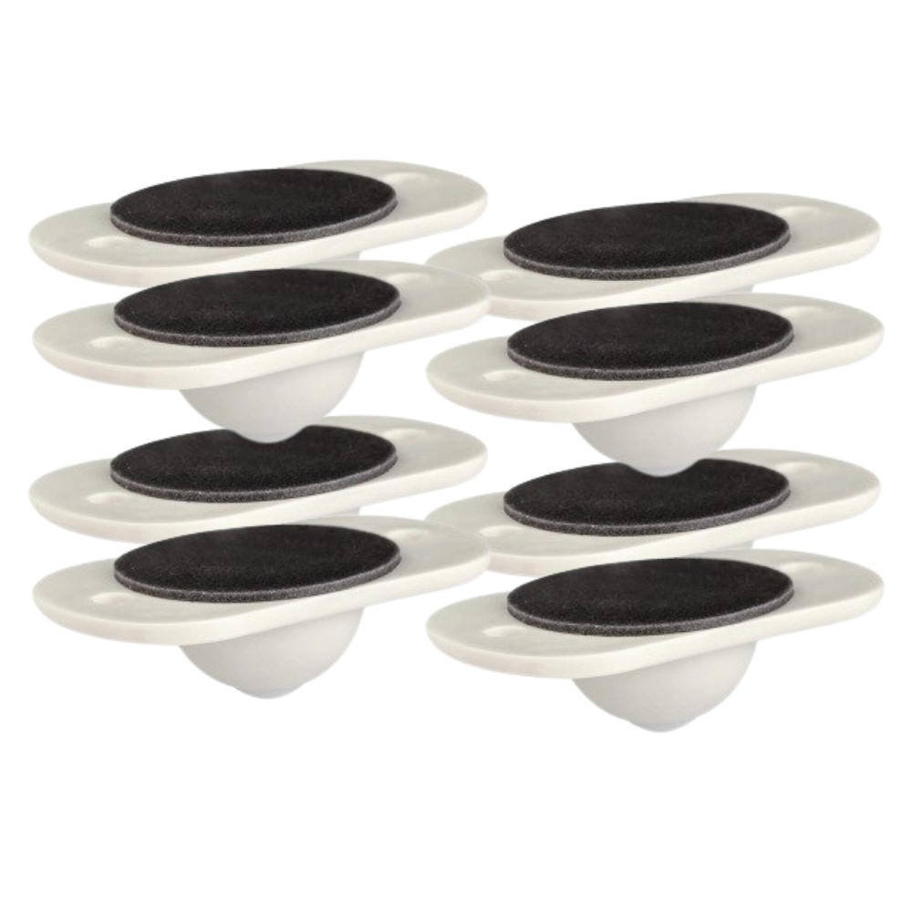 Roda de móvel pivotante adesiva para eletrodomésticos, roda de borracha da marca Decodean, para facilitar movimentação.