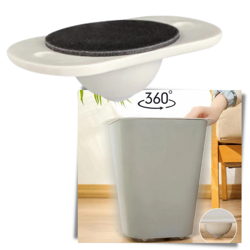 Rodízio de móvel giratório adesivo Decodean, acessório para eletrodomésticos com rotação de 360 graus.