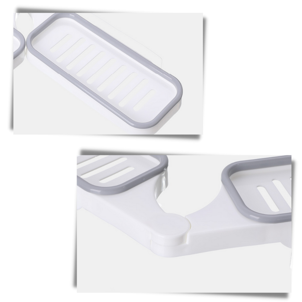 Suporte de armazenamento de parede para banheiro da Hardlegix, ideal para organizar acessórios de banheiro com praticidade.