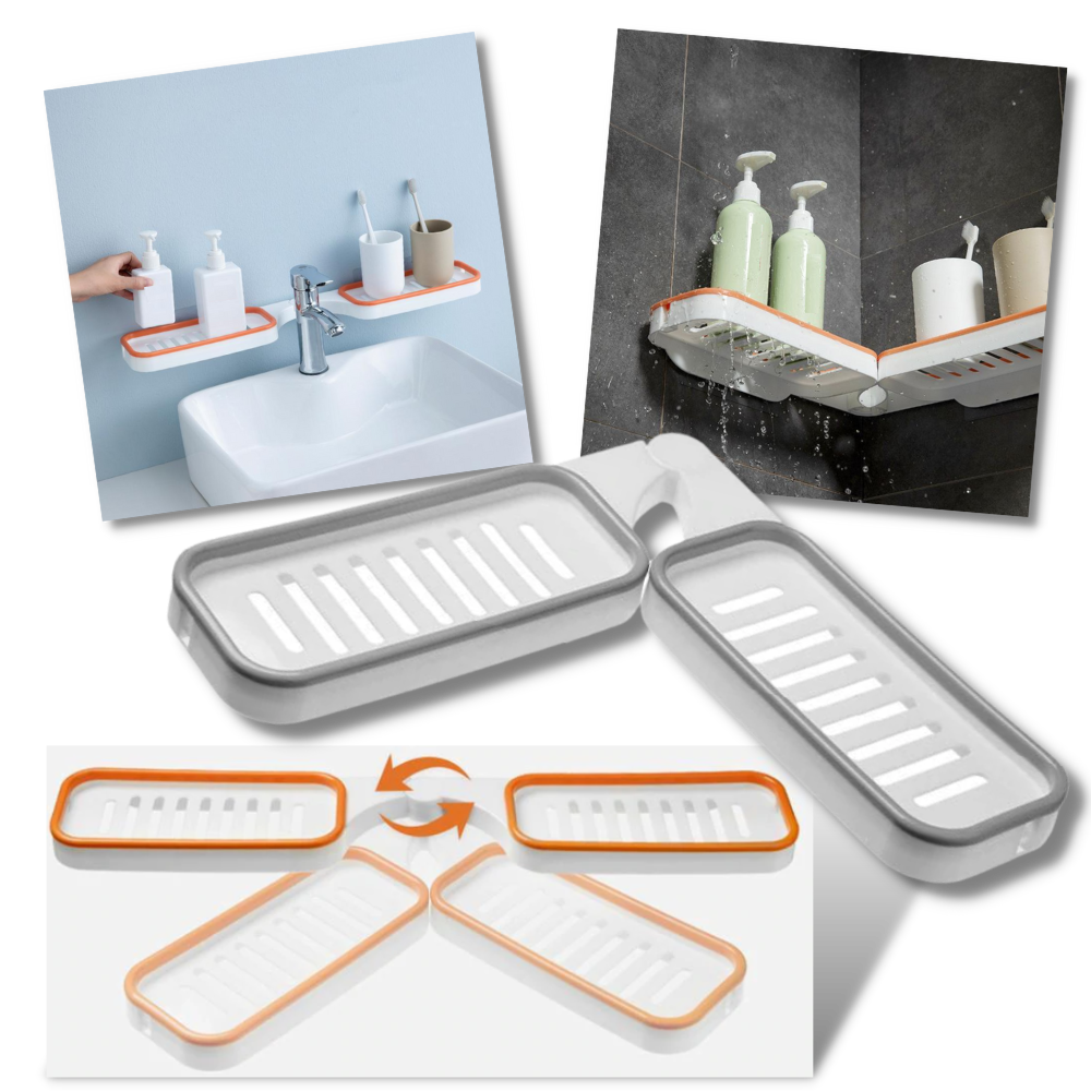 Suporte de armazenamento de parede para banheiro Hardlegix, acessório de suporte para organização de itens de banho.