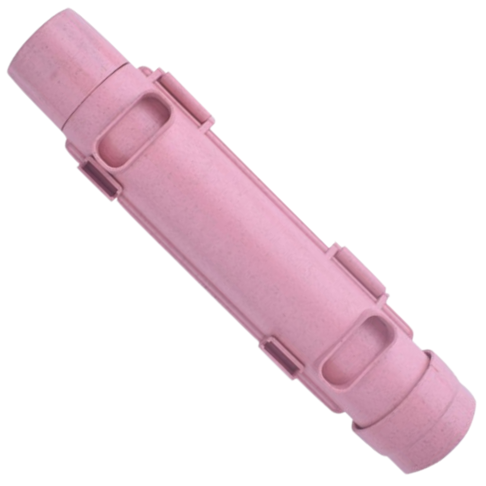Conjunto de utensílios de cozinha Chefoh para fazer sushi rápido, incluindo esteiras e acessórios em rosa.
