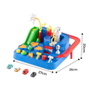 Carrinho de brinquedo mecânico para crianças, acessório para veículos de jogo, marca Apmemiss, com trilho de ferro.
