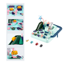 Carrinho de brinquedo mecânico Apmemiss com trilho de fácil encaixe para crianças, acessório para veículos de brinquedo.