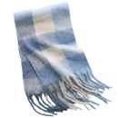 Echarpe de inverno feminina com estampa xadrez, marca Oem, feita de tecido quente para o frio.