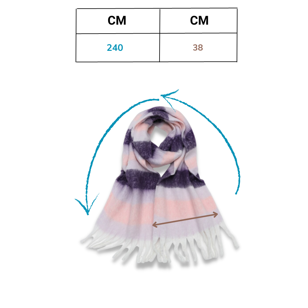 Lenço de inverno feminino da Oem com estampa xadrez, tecido quente e confortável, ideal para dias frios.