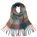 Cachecol de inverno feminino em xadrez da marca Oem, tecido macio e confortável, ideal para dias frios.