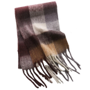 Cachecol feminino de inverno xadrez da Oem, tecido macio e confortável, ideal para dias frios.