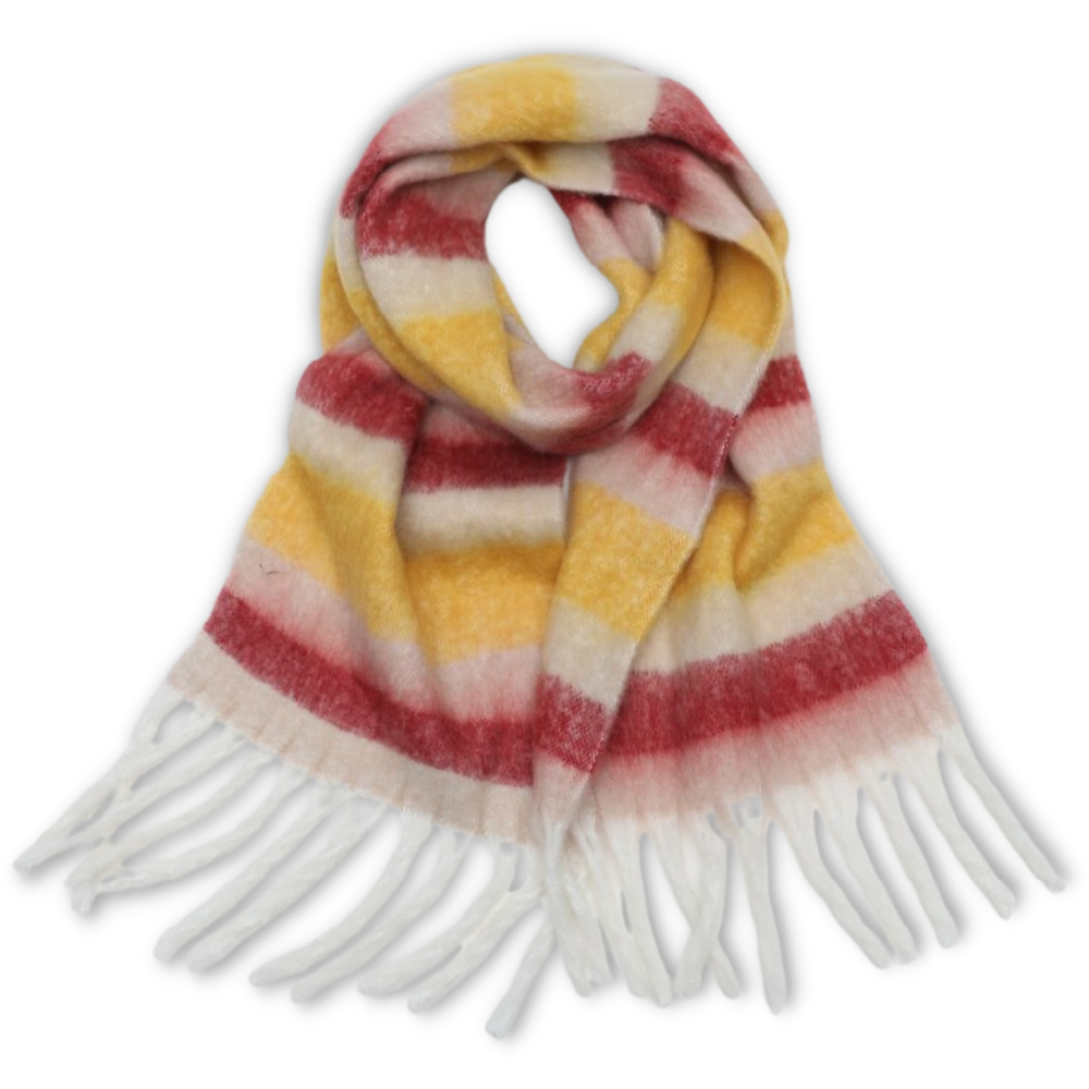 Echarpe de inverno feminina da Oem com estampa xadrez em cores vibrantes, tecido aconchegante e estilo elegante para o frio