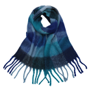 Lenço de inverno feminino Oem com estampa quadriculada, tecido aconchegante e cores vibrantes para proteger do frio.
