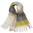 Cachecol de inverno feminino Oem com estampa xadrez em cores vibrantes, ideal para frio e estilo elegante.