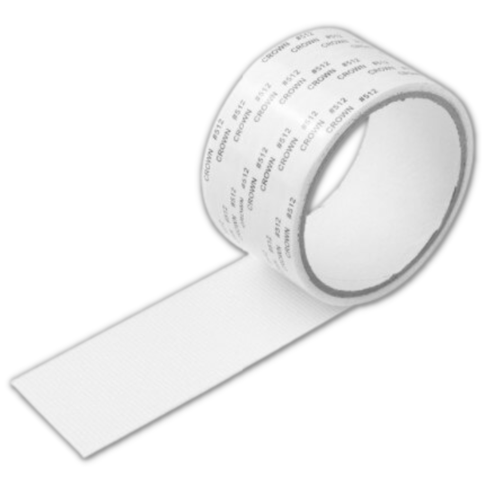 Fita de reparo branca para telas de proteção contra insetos, ideal para consertar redes e telas de desinsetização.