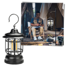 Lanterna de camping retrô à LED da Versear, luz aconchegante e portátil para atividades ao ar livre e aventuras de camping.