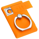 Anel de telefone com isqueiro Jettingbuy na cor laranja, com detalhes visíveis do anel e do isqueiro integrado.
