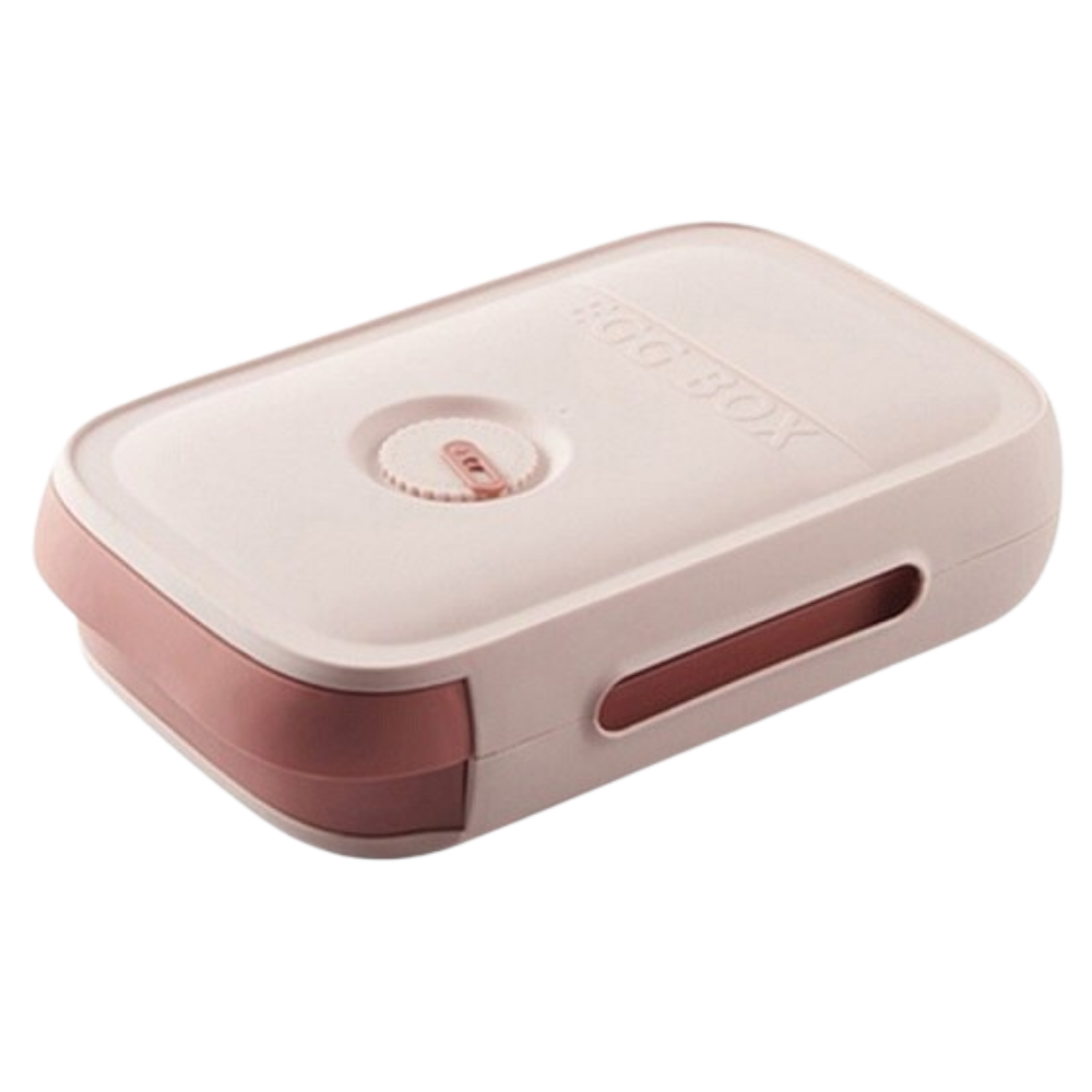 Divisor de ovos em rosa da Luokeji, caixa de armazenamento de alimentos com compartimentos para ovos.