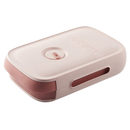 Divisor de ovos em rosa da Luokeji, caixa de armazenamento de alimentos com compartimentos para ovos.
