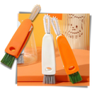 Escova de limpeza de garrafas Yugaoo, durável e rotativa, ideal para limpeza doméstica de garrafas e utensílios.