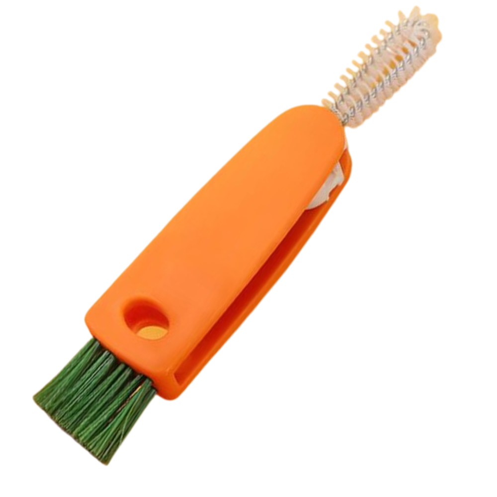 Escova de limpeza de garrafas Yugaoo com cerdas rotativas de cor laranja para limpeza doméstica eficiente