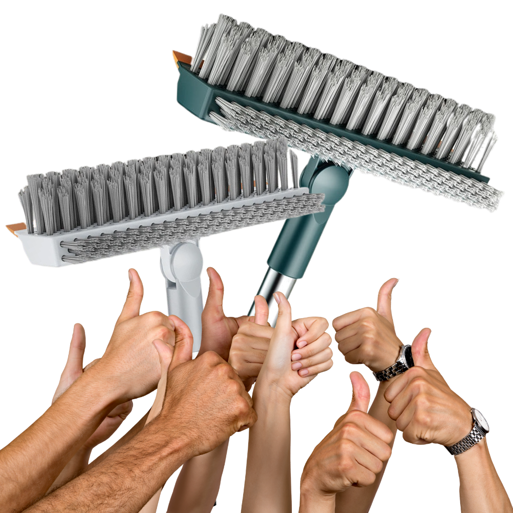 Escova rotativa da Ettore para limpeza de pisos, ideal para limpadores de pisos e vaporizadores, com cerdas giratórias.