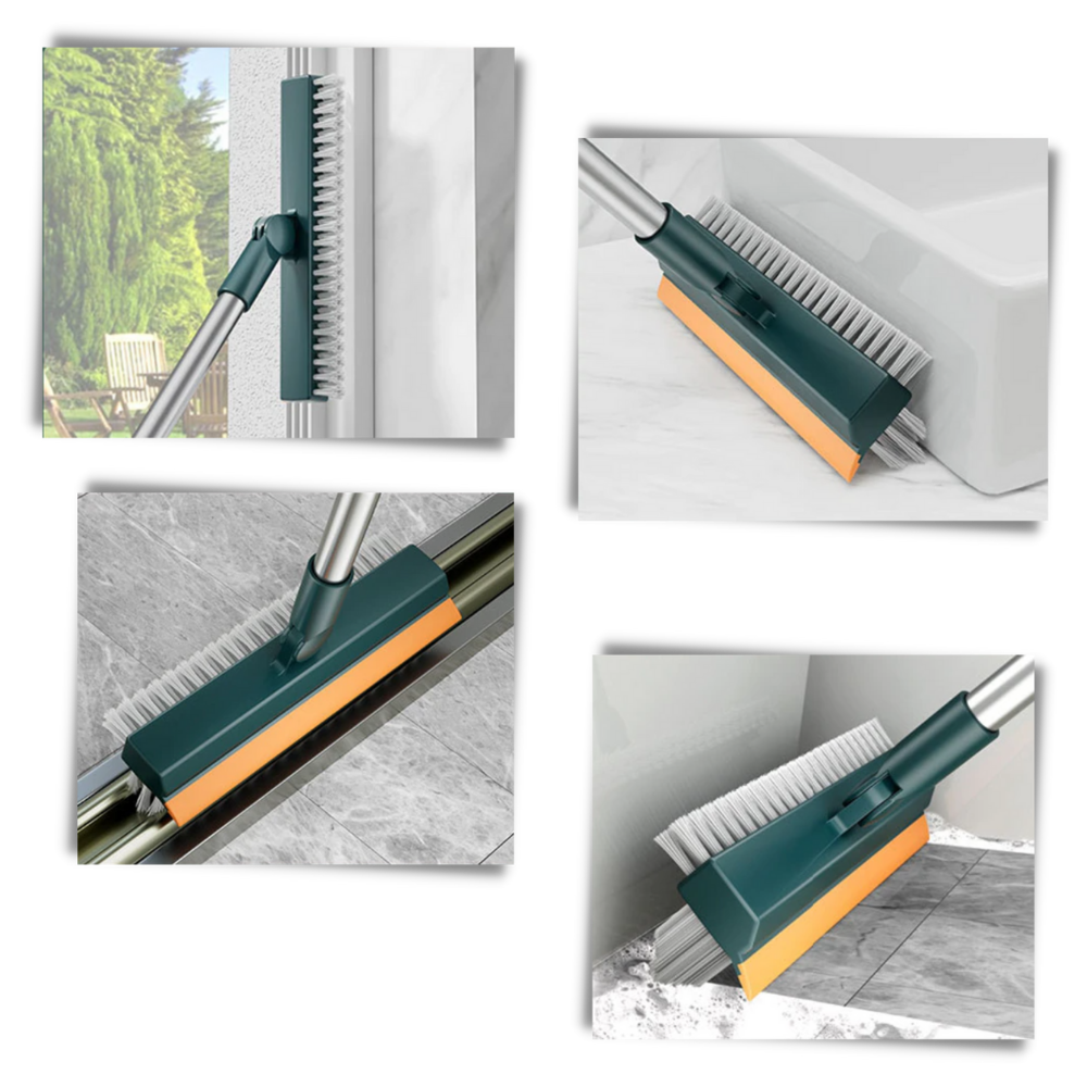 Escova rotativa para limpeza de pisos da Ettore, ferramenta multifuncional para limpeza eficiente de superfícies.