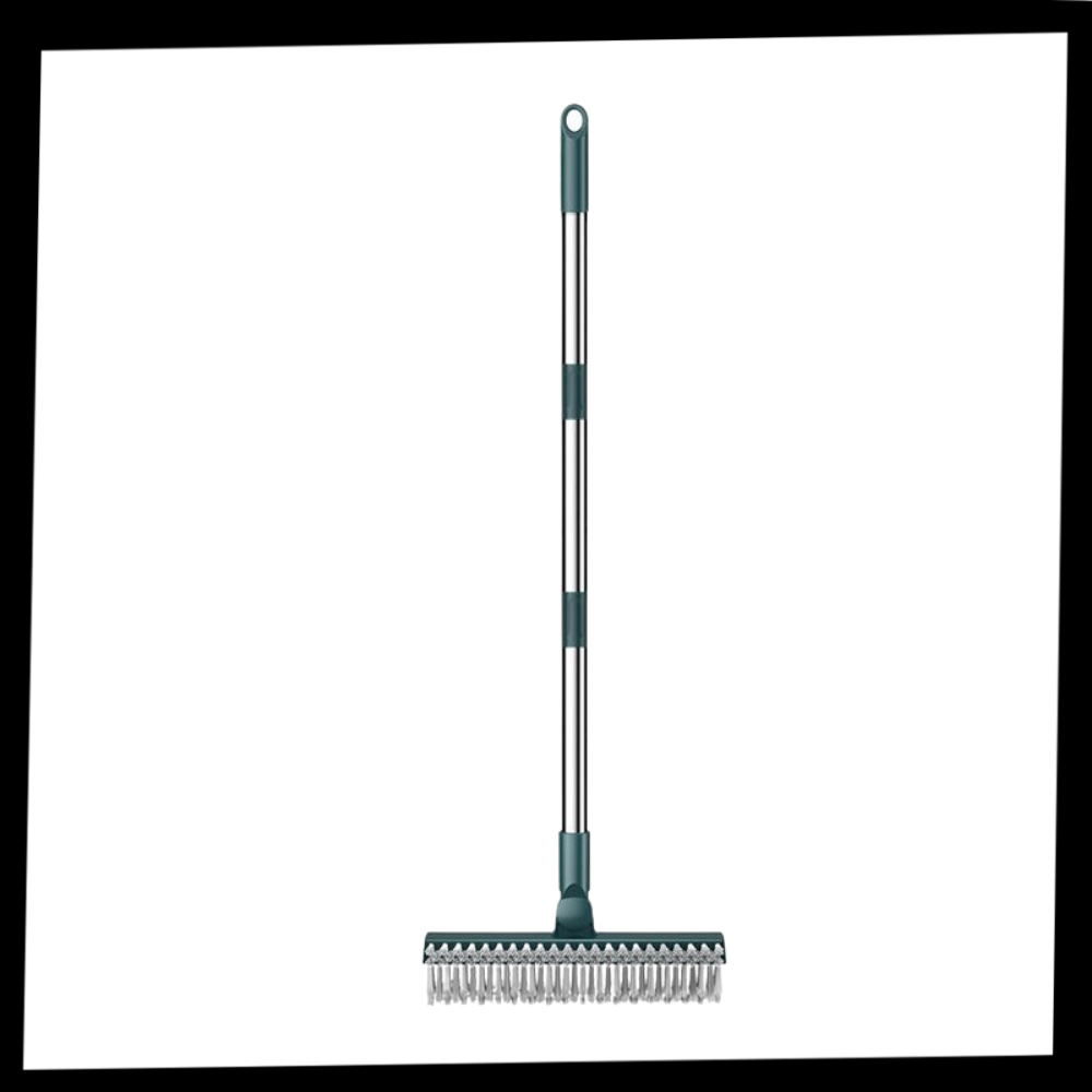 Escova rotativa da Ettore para limpeza de pisos, ideal para limpadores de pisos e vapor, com cerdas giratórias e duráveis.