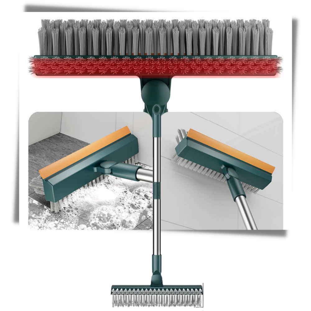 Escova rotativa da Ettore para limpeza de pisos, com cerdas giratórias para limpeza eficiente de superfícies.