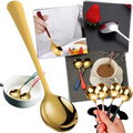 Conjunto de 2 colheres de aço inoxidável para artes de mesa, design elegante e resistente, marca Bluelans.