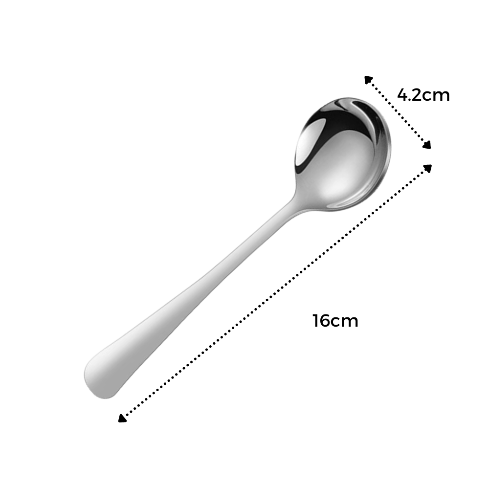 Conjunto de 2 colheres de aço inoxidável para artes de mesa, design elegante e durável, marca Bluelans.