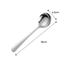 Conjunto de 2 colheres de aço inoxidável para artes de mesa, design elegante e durável, marca Bluelans.