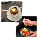 Conjunto de 2 colheres em aço inoxidável da Bluelans, utensílios multifuncionais para a mesa.