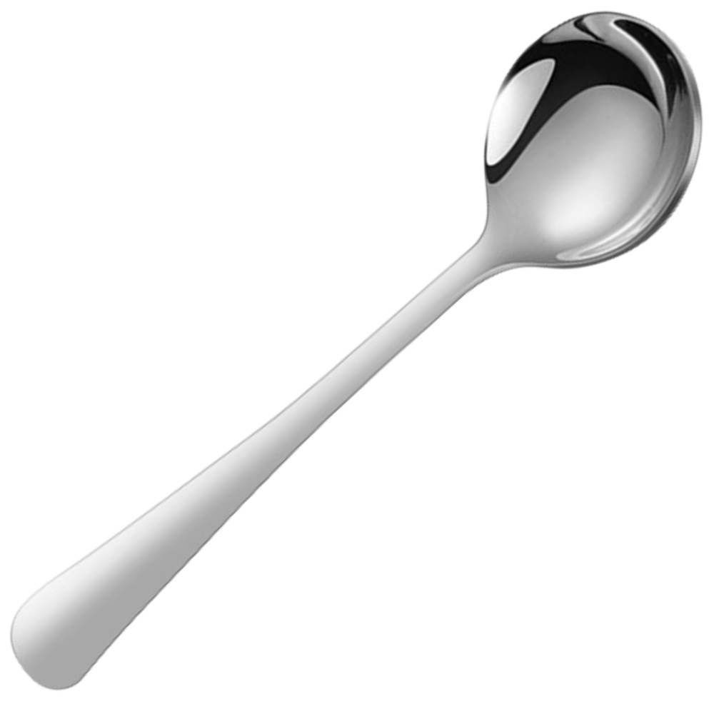 Conjunto de 2 colheres de aço inoxidável para artes de mesa, design prático e elegante, marca Bluelans, com acabamento prateado.