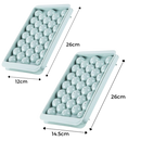 Conjunto de moldes de silicone para gelo redondo da Rikastua, com 27 formas de gelo em silicone para bebidas e drinks.