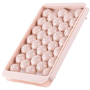 Conjunto de moldes de gelo redondos da Rikastua, acessório de cozinha em silicone rosa para fazer gelo em forma de bolas.