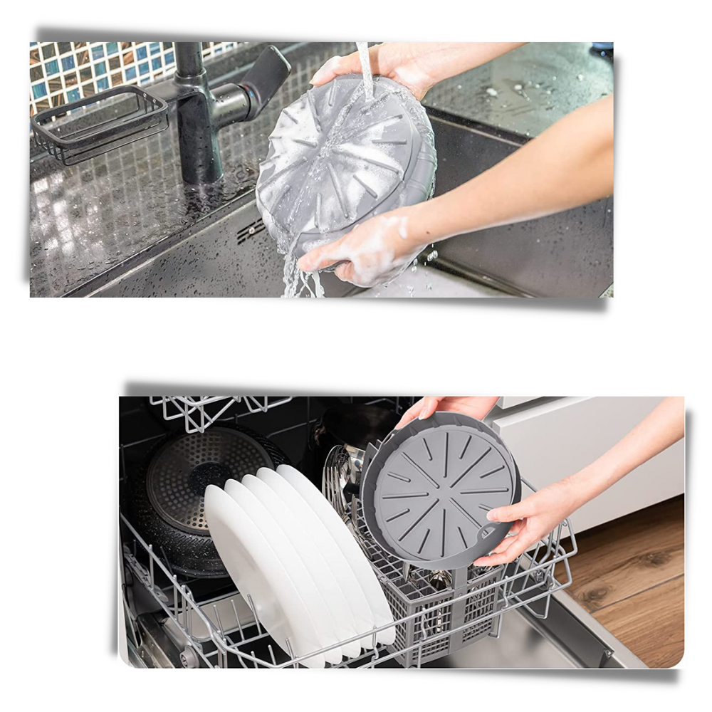 Poêle de silicone reutilizável para fritadeira a ar, utensílio de cozinha e pâtisserie, resistente e flexível para cozinhar com facilidade
