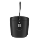 Coffre-fort portátil Safego com alça, corpo preto, ideal para segurança de objetos pessoais em viagens ou uso doméstico.