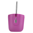 Coffre-fort portátil Safego com alça, cor rosa, resistente para segurança de objetos pessoais em viagens ou uso diário.
