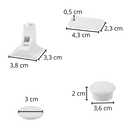 Conjunto de 4 fechaduras magnéticas para armários, segurança infantil, acessório de segurança para bebês da marca Mafanikio.