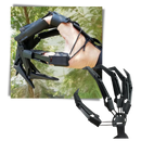 Luvas de esqueleto para fantasia, acessório de cosplay da marca Universal, com detalhes assustadores e fácil de vestir.