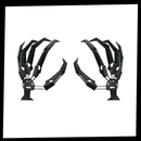 Luvas de esqueleto da Universal, acessório de fantasia para mãos com detalhes assustadores e estilo de esqueleto.