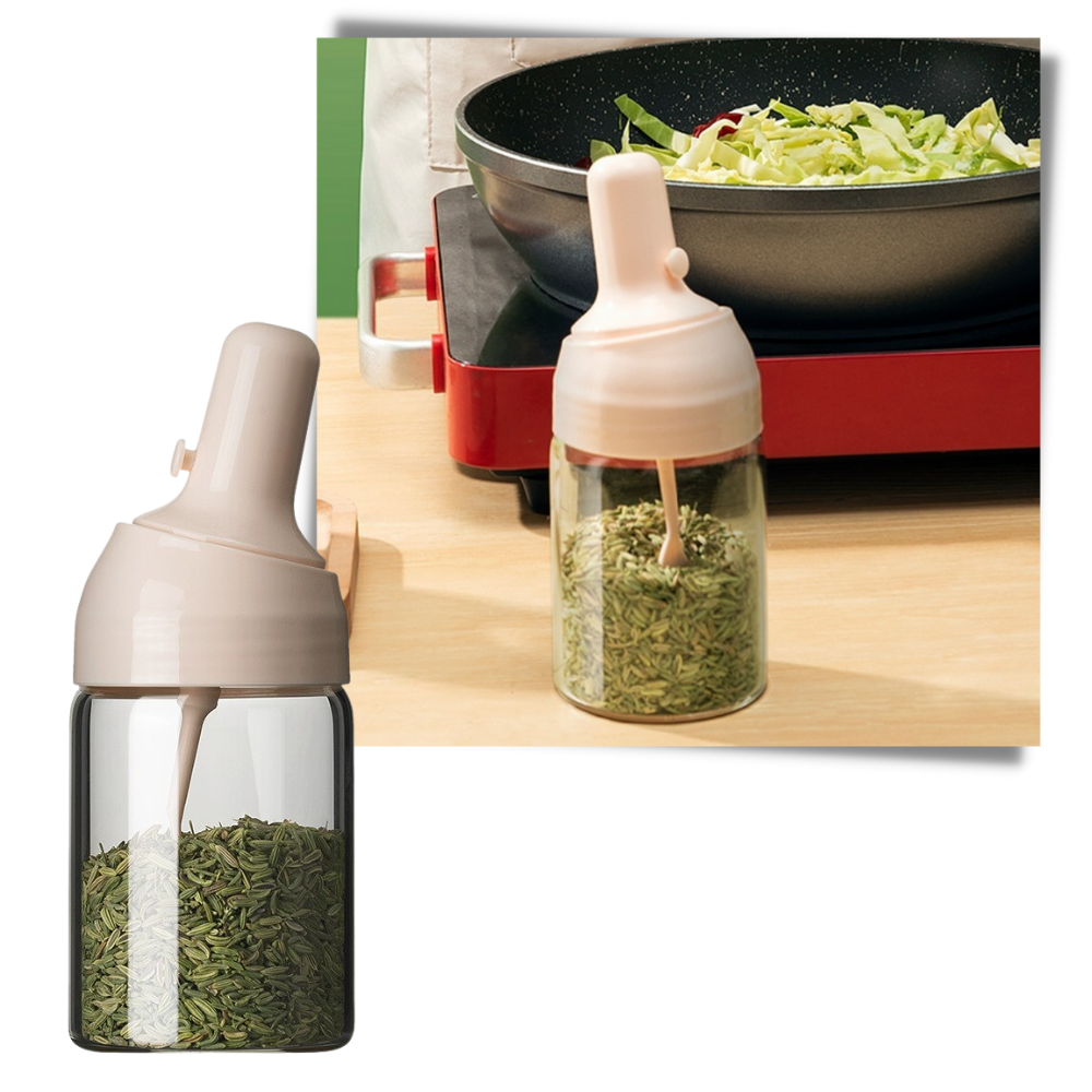 Bocal de vidro da Aimiya para temperos, resistente à umidade, utensílio de cozinha para armazenamento de especiarias e condimentos