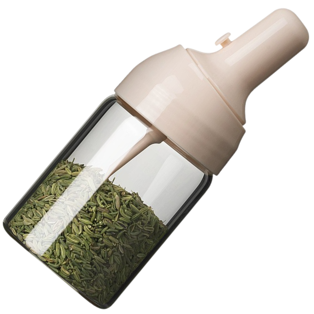 Bocal de temperos Aimiya rosa, resistente à umidade, utensílios de cozinha para armazenamento de especiarias.