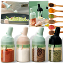 Bocal de condimentos Aimiya, resistente à umidade, para armazenamento de temperos em utensílios de cozinha.