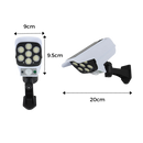 Lâmpada LED solar com sensor de movimento da Popfeel, luz de segurança com painel solar e detecção automática.