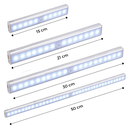 Luminária LED magnética Seenda com sensor de movimento, iluminando ambientes com luz branca eficiente e moderna.